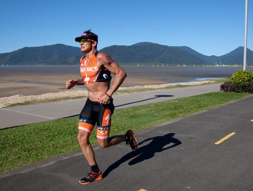 Competitors slog it out in the tropical heat during the Cairns Airport Ironman. Competitors slog it out in the tropical heat during the Cairns Airport Ironman.